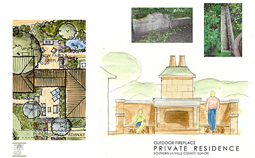 Formal Entry Garden, Streator, Southern La Salle County, Illinois